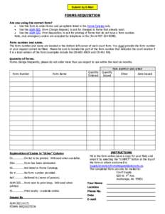 ADM-302 Forms Requisition