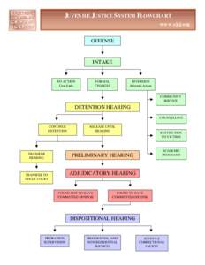 JUVEN ILE JUSTICE S YSTEM FLOWCHART w w w .cjcj.org OFFENSE  INTAKE