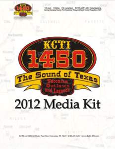 On Air. Online. On Location. KCTI AM 1450 Gets Results. Serving Gonzales County, The Guadalupe Valley and South Central Texas SinceMedia Kit KCTI AM 1450|615 Saint Paul Street Gonzales, TX 78629| (