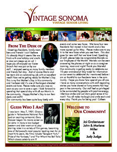 Vintage-Simi Hills Newsletter Cover