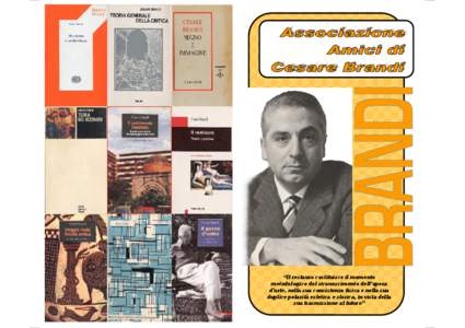 Associazione Amici di Cesare Brandi - Brochure