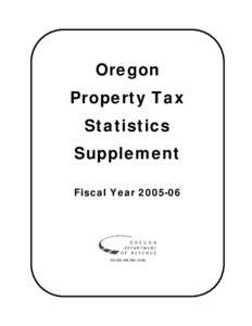 Oregon Property Tax Statistics Supplement Fiscal Year[removed]