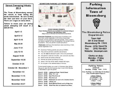 Parking / Parking violation / Parking lot / Parking meter / Bloomsburg University of Pennsylvania / Transport / Road transport / Land transport