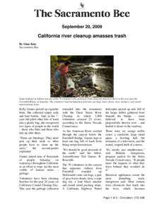 Microsoft Word - California river cleanup amasses trash_September 20 2009_Sacramento Bee _2_