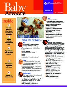 Baby Advocate Volume 3 4 to 6 months