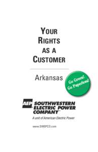 Your Rights as a Customer  Arkansas