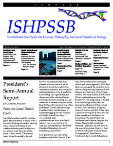 ISH Newsletter Issue #38 Spring 2009 layout