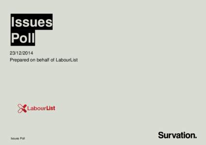 Issues PollPrepared on behalf of LabourList  Issues Poll