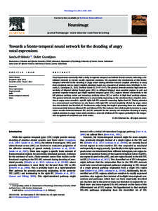 Towards a fronto-temporal neural network for the decoding of angry vocal expressions