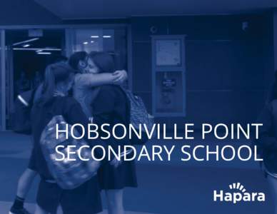 HOBSONVILLE POINT SECONDARY SCHOOL HOBSONVILLE POINT SECONDARY SCHOOL LOOKS INNOVATIVE.