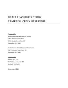 Feasibility study / Washington / Business / Geography of the United States / Wenatchee River / Wenatchee /  Washington / Reservoir