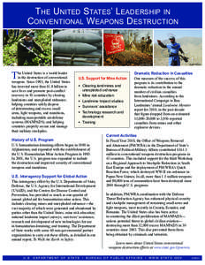 Humanitarian aid / Minefields / Bureau of Political-Military Affairs / International Campaign to Ban Landmines / Demining / Land mine / Mine clearance agency / Center for International Stabilization and Recovery / Development / Mine warfare / Mine action