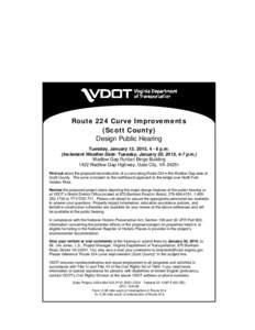 Route 311 / Virginia State Route 61 / Virginia / Virginia State Route 224 / Gate City /  Virginia / Virginia Department of Transportation