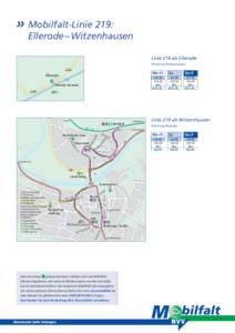 »	Mobilfalt-Linie 219:  Ellerode – Witzenhausen Linie 219 ab Ellerode Richtung Witzenhausen L3468