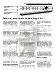 Washington Assessment of Student Learning / Reciprocal teaching / Henry Foss High School / Education policy / Wayzata Public Schools / No Child Left Behind Act / Education / Special education / Education in Washington