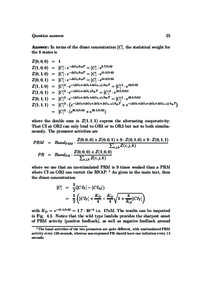 25  Question answers Answer: In terms of the dimer concentration [C], the statistical weight for the 8 states is