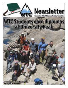 Wilderness Travel Course / Geography of California / Colorado / Mount Whitney / Topography / Sierra Club / Conservation / Wilderness