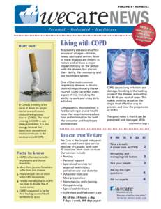 Living with COPD: We Care NEWS Summer 2010