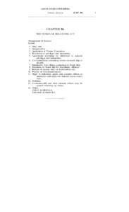 LAWS OF ANTIGUA AND BARBUDA  Consular Relations (CAP. 96