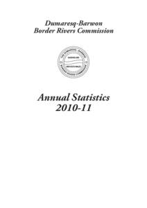 Dumaresq-Barwon Border Rivers Commission Annual Statistics[removed]