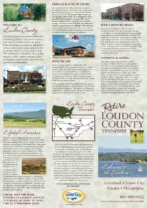 Climate & Cost of Living  Welcome to Loudon County. . .