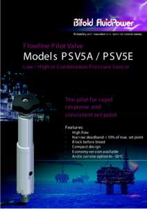 18 - Flowline Pilot PSV5A PSV5E Stick Pilot c(June[removed]ai