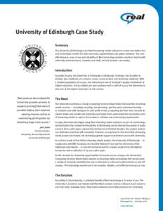 Streaming Media Case Study: University of Edinburgh