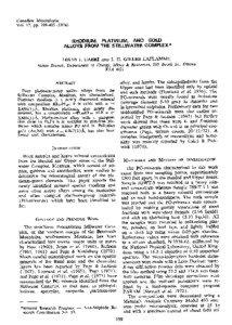 Chemical elements / Noble metals / Transition metals / Economic geology / Precious metals / Stillwater igneous complex / Sperrylite / Stibiopalladinite / Cooperite / Chemistry / Matter / Crystallography