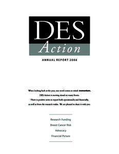DES Action Annual Report 2006.indd