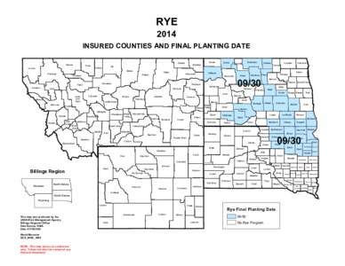 RYE 2014 INSURED COUNTIES AND FINAL PLANTING DATE Glacier