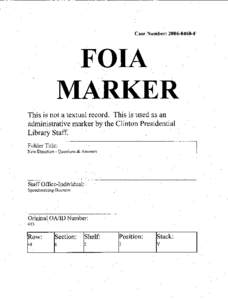Case Number: [removed]F  FOIA MARKER This is not a textual record. This is used as an .