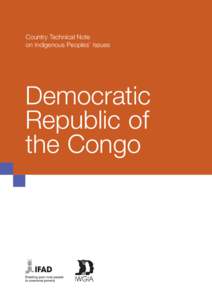 Country Technical Note on Indigenous Peoples’ Issues Democratic Republic of the Congo