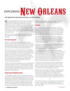 New Orleans / Faubourg Marigny / Tremé / St. Charles Avenue / French Quarter / Uptown New Orleans / Esplanade Avenue /  New Orleans / Louisiana / Geography of the United States / Magazine Street
