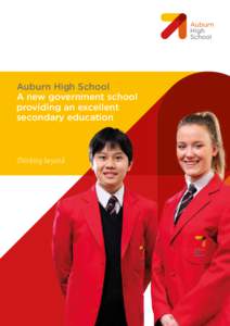 Auburn High School A new government school providing an excellent secondary education  Thinking beyond