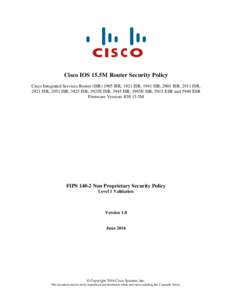 Internet protocols / Cryptographic protocols / Internet Standards / Computer network security / Tunneling protocols / IPsec / Virtual private network / Cisco Systems / Simple Network Management Protocol / Transport Layer Security / Cisco routers / Password