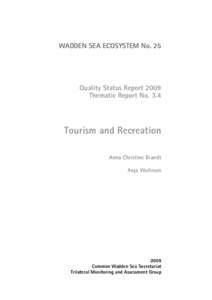 3.4 Tourism and Recreation   WADDEN SEA ECOSYSTEM No. 25