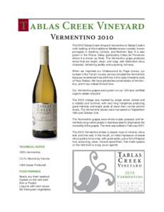 Vermentino 2010 printable wine page.indd