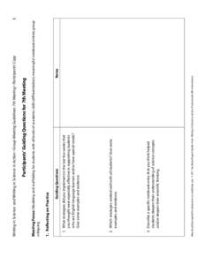 Notes  May be photocopied for classroom or workshop use. © 2011 by Betsy Rupp Fulwiler from Writing in Science in Action. Portsmouth, NH: Heinemann. 3. Describe a specific notebook entry that you think helped students d