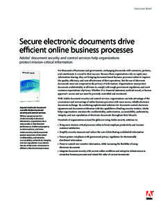 Adobe document security and control services