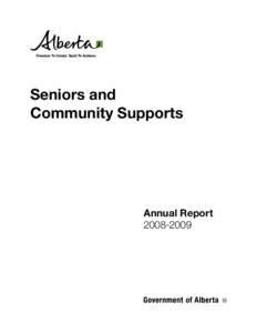 Government of Alberta / Welfare in Canada / Mary Anne Jablonski / Annual report / Executive Council of Alberta / Financial statements / Alberta / Assured Income for the Severely Handicapped