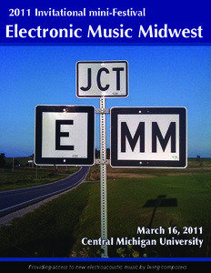 Robert Voisey / 60x60 / Electronic Music Midwest / Electroacoustic music / Vox Novus / Pete Stollery / Mike McFerron / Society for Electro-Acoustic Music in the United States / Music / Classical music / Electronic music