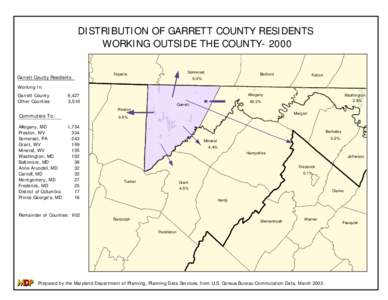 DISTRIBUTION OF GARRETT COUNTY RESIDENTS WORKING OUTSIDE THE COUNTY[removed]Garrett County Residents Somerset