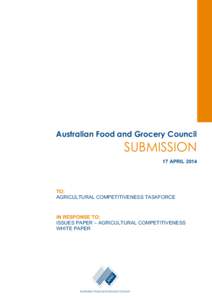 Competition / Competitiveness / Foreign direct investment / Food industry / Technology / Agribusiness / Manufacturing / Food / Economy of Australia / Business / International trade / Agricultural economics