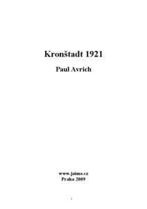 Kronštadt 1921 Paul Avrich