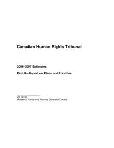 Canadian Human Rights Tribunal / Canadian Human Rights Act / Tribunal / Canada / Physiotherapists Tribunal / Human rights in Canada / Government / Politics of Canada