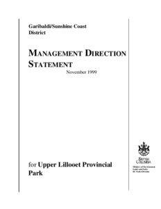 Upper Lillooet Provincial Park / Pacific Ranges / Lillooet River / Lillooet Ranges / Geography of British Columbia / Pemberton Valley / Geography of Canada