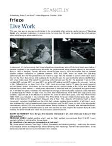 Postmodern art / Tehching Hsieh / Marina Abramović / Performance art / John Cage / Happening / Art history / Culture / Contemporary art