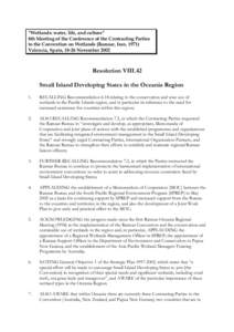 Ramsar Convention / Pacific Regional Environment Programme / Wetland / Ramsar /  Mazandaran / Ecology / The Pacific Regional Environment Programme / Ramsar Wetland Conservation Award / Environment / Water / Mazandaran Province