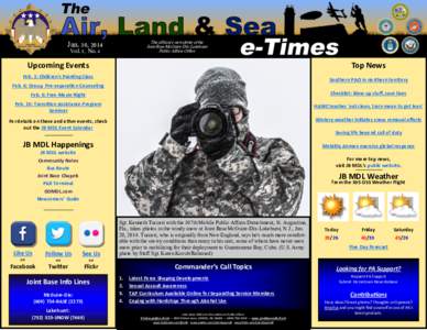 The official e-newsletter of the Joint Base McGuire-Dix-Lakehurst Public Affairs Office Jan. 30, 2014 Vol. 5, No. 4