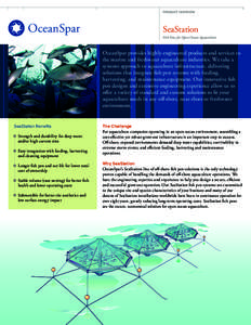 PRODUCT OVERVIEW  OceanSpar SeaStation